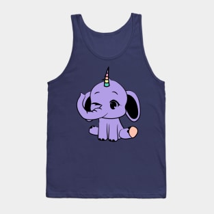 Elephanticorn, the combination of an adorable baby elephant and a unicorn Tank Top